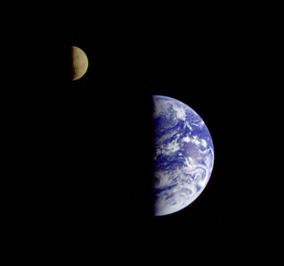 NASA Earth-Moon Photo